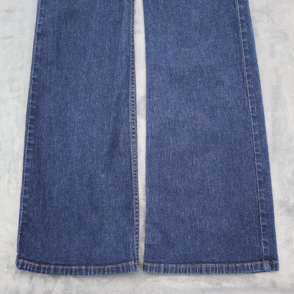 DKNY Pants Womens 6L Blue Bootcut Mid Rise Denim Button Zip Medium Wash Jeans - Picture 14 of 16